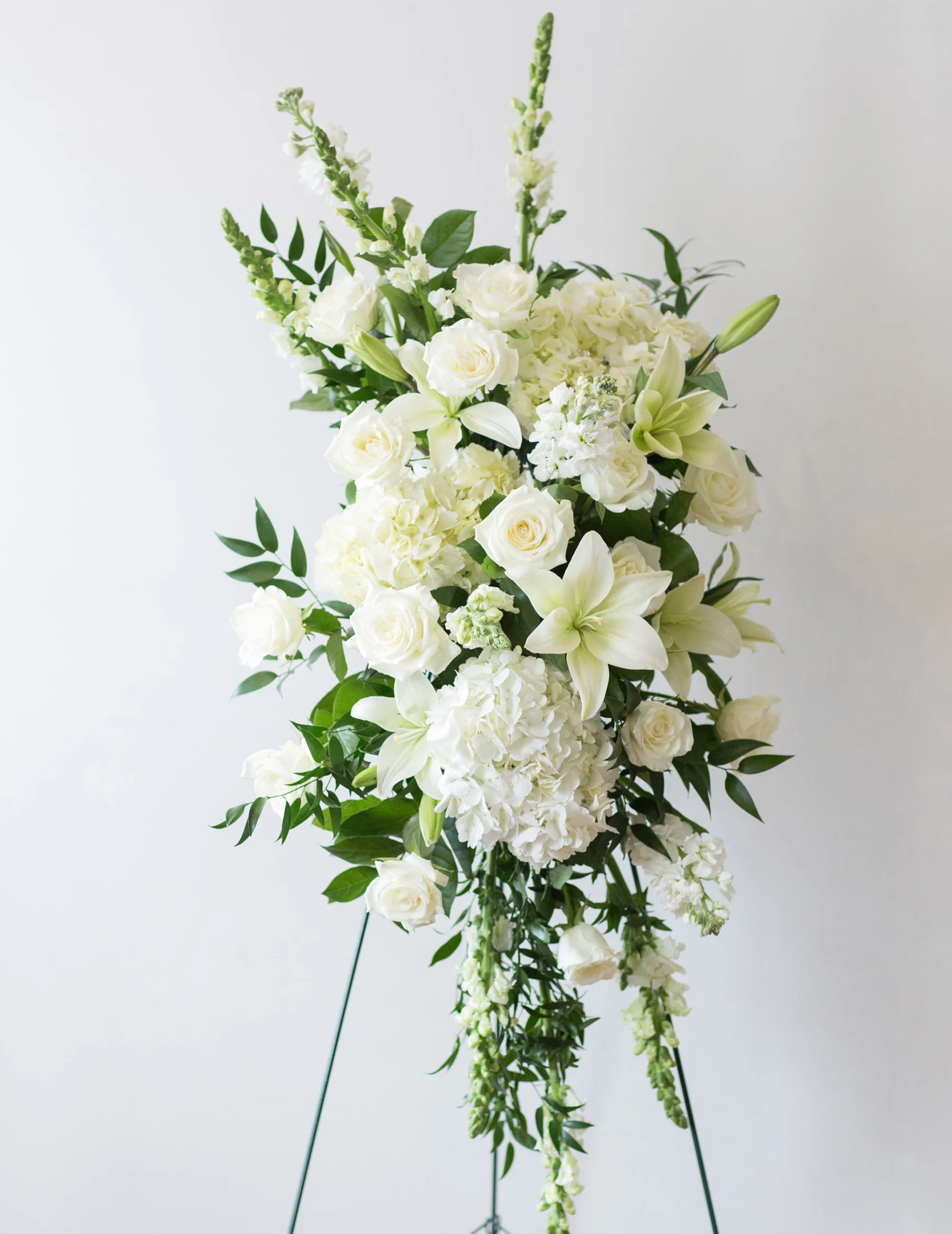 funeral flowers standing spray
