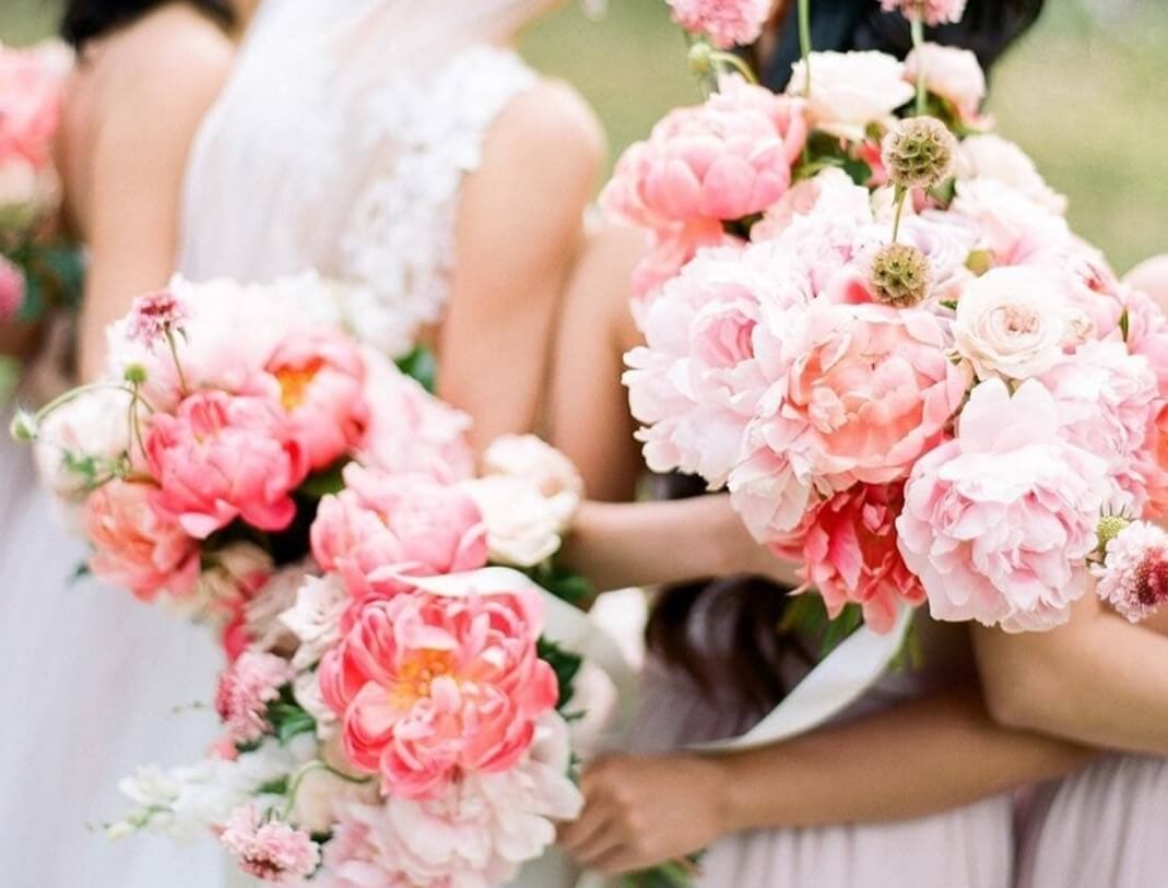 peony wedding bouquets
