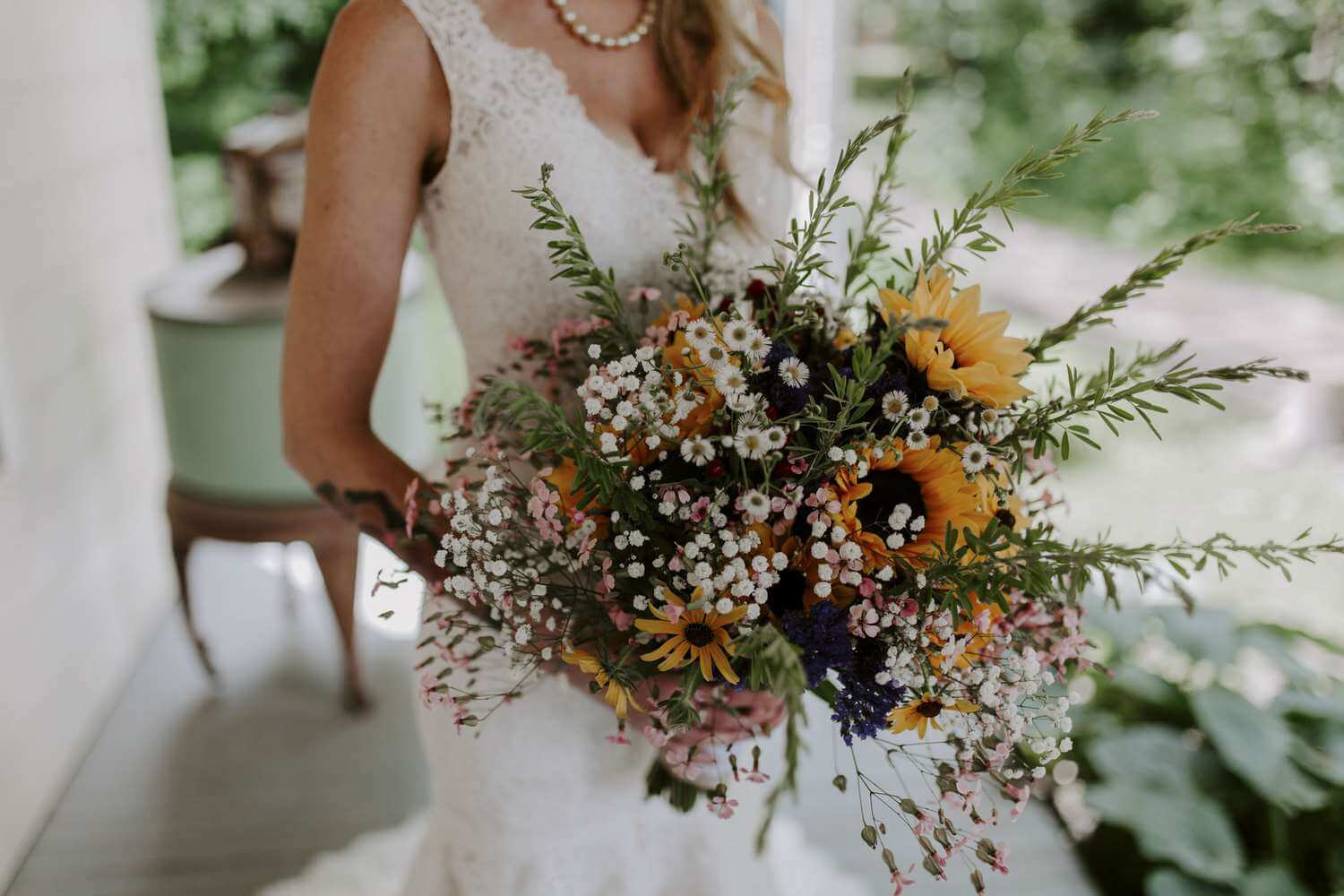 sunflower bridal bouquet
