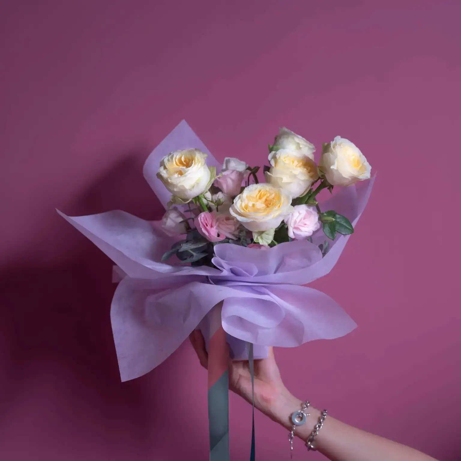 spring dove bouquet
