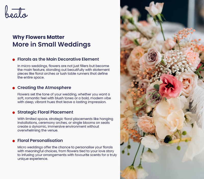 List of reasons why flowers matter in a wedding