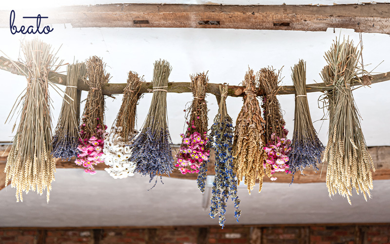 air drying flowers