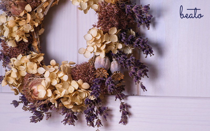 preserved flower wreath